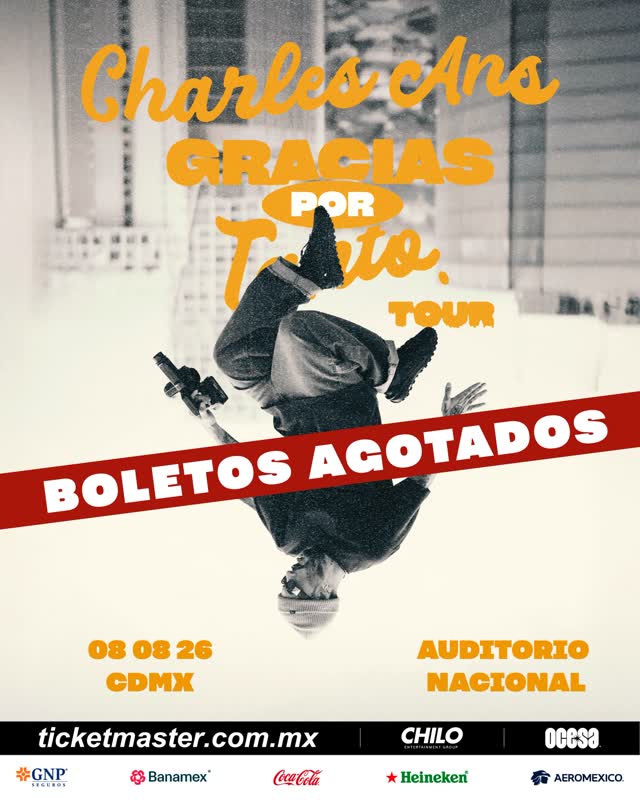Charles Ans es SOLD OUT este 8 de agosto en el Auditorio Nacional