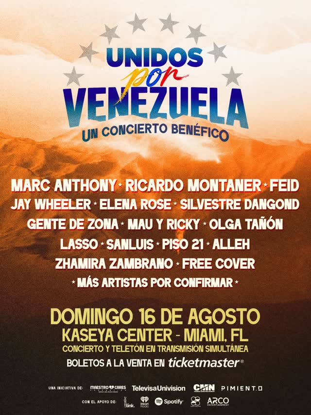 UNIDOS POR VENEZUELA UN CONCIERTO BENÉFICO