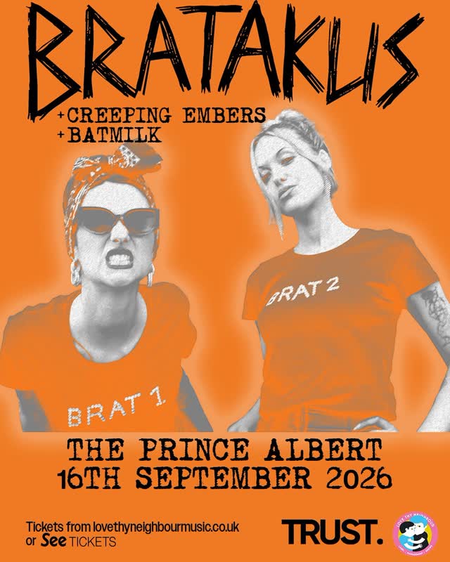 SUPPORT ANNOUNCE: Bratakus, Creeping Embers, Batmilk