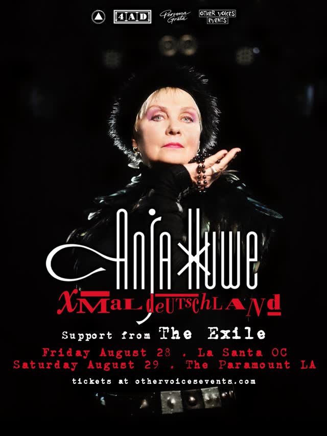 Anja Huwe / Xmal Deutschland return to Southern California