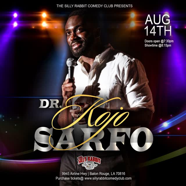 Dr. Kojo Sarfo Live @ The Silly Rabbit Comedy Club