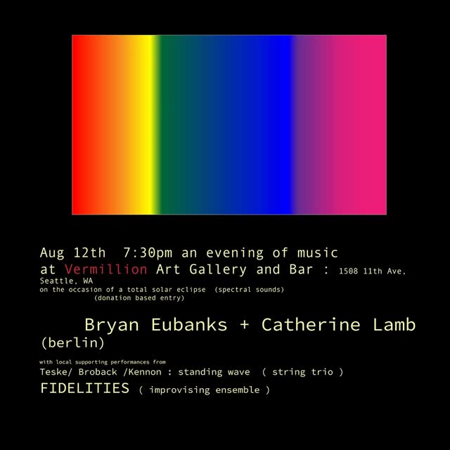 an evening of music @vermillionseattle