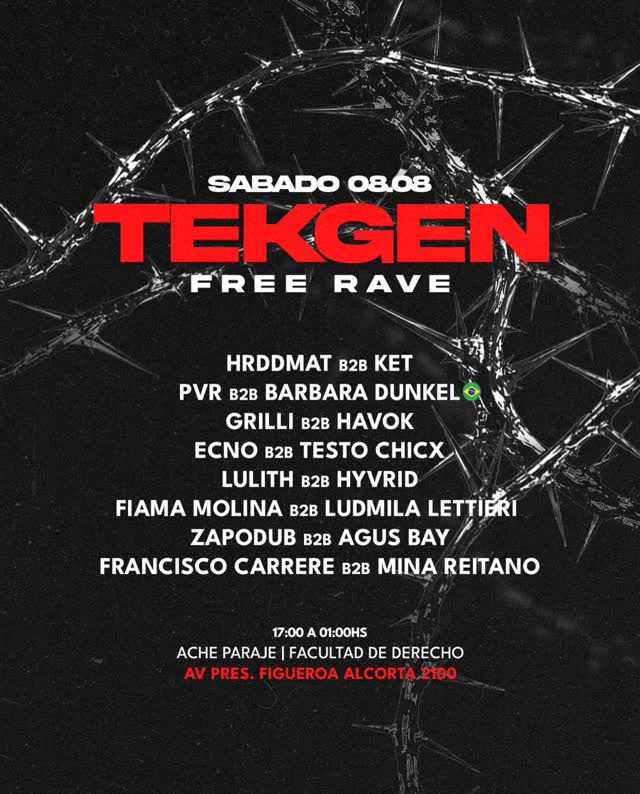 TEKGEN FREE RAVE X ACHE PARAJE