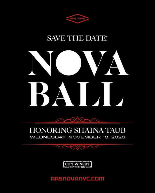 Ars Nova’s biggest fundraising bash honoring Shaina Taub