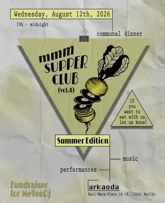 MMM Supper Club, Summer Edition