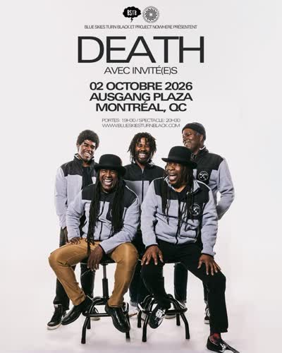 Death will be performing live at Ausgang Plaza