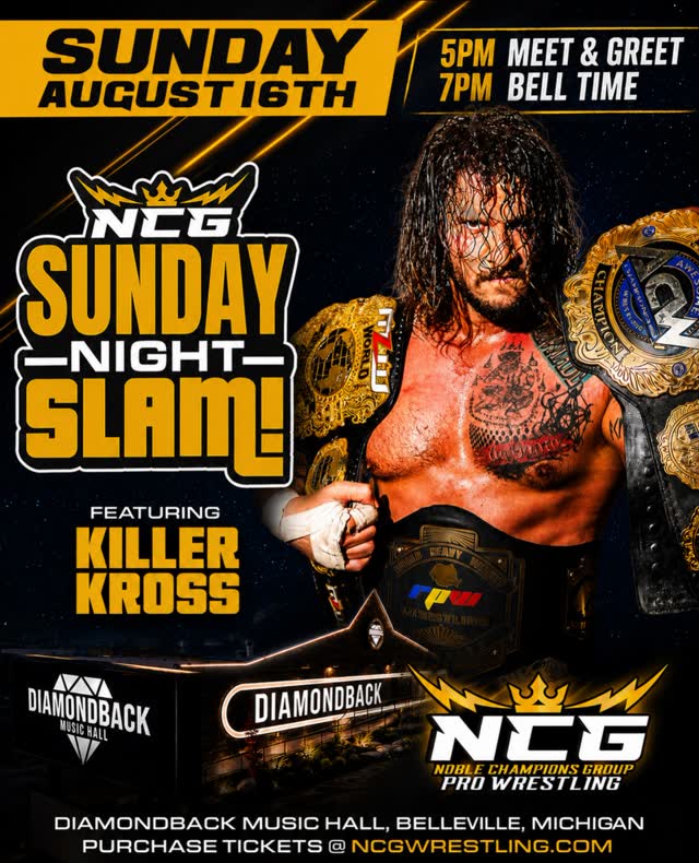 NCG wrestling Sunday night slams