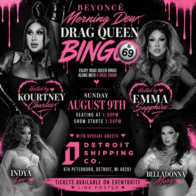 Beyoncé Morning Dew Drag Queen Bingo