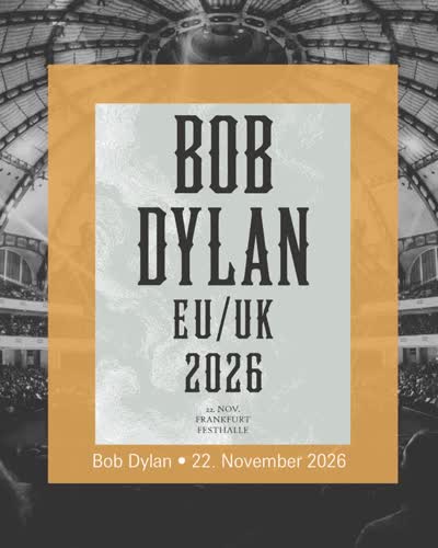 Bob Dylan kommt nach Frankfurt!