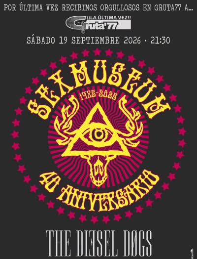 Despedimos la mítica sala Gruta 77 con Sex Museum y The Diesel Dogs