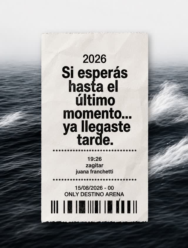 Si esperás hasta el último momento... ya llegaste tarde.