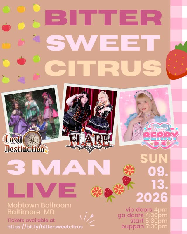 BITTER SWEET CITRUS 3 MAN LIVE