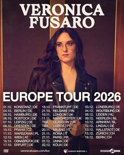 VERONICA FUSARO EUROPE TOUR 2026