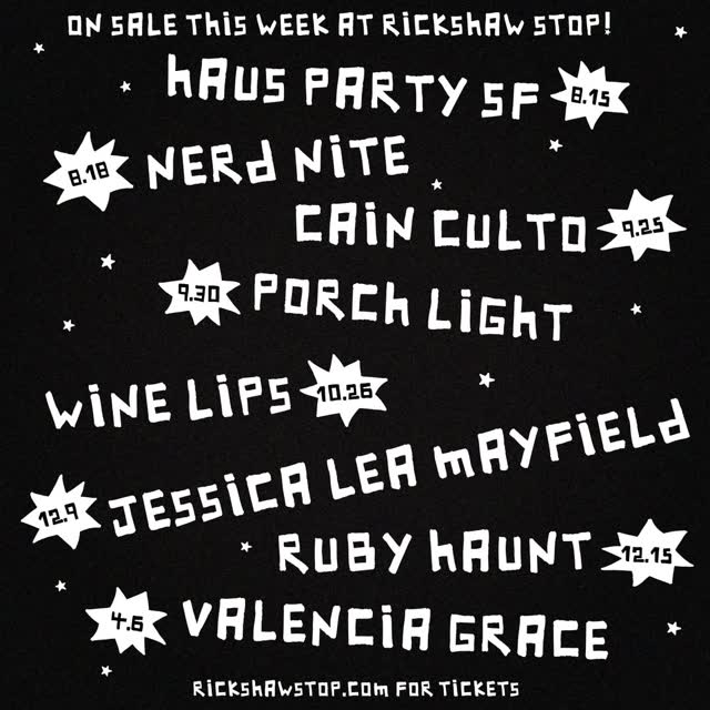 ON SALE THIS WEEK AT RICKSHAW STOP!