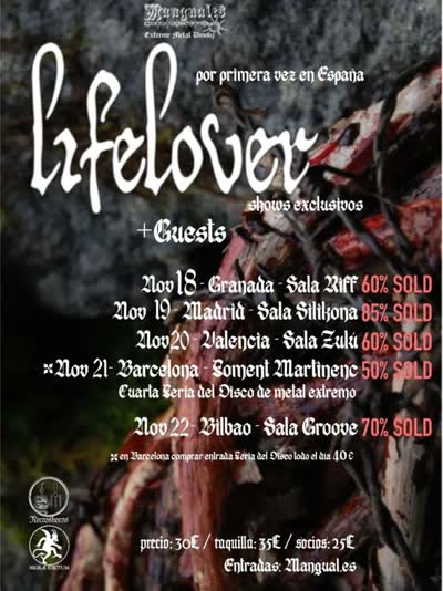 LIFELOVER – 2026 | PRIMERA GIRA EN ESPAÑA