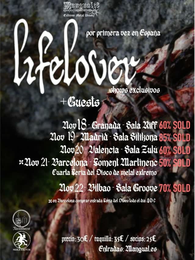 LIFELOVER – 2026 | PRIMERA GIRA EN ESPAÑA