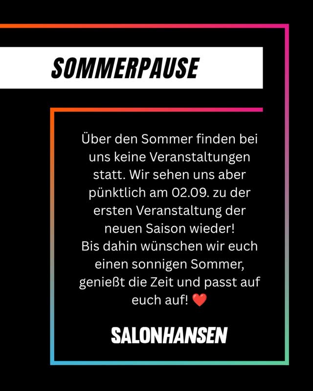 SOMMERPAUSE