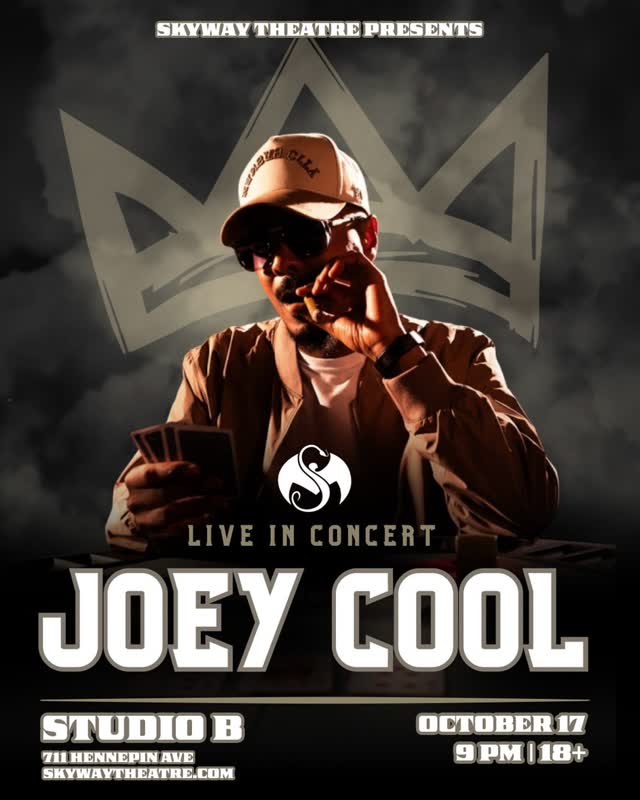 Joey Cool taking over Studio B at Skyway Theatre
