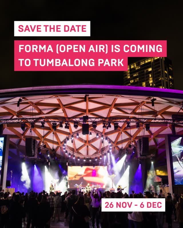 FORMA (OPEN AIR) IS COMING TO TUMBALONG PARK