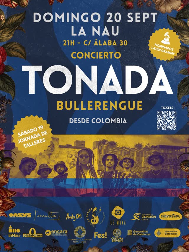 TONADA vuelve a Barcelona - Concierto y Taller de Bullerengue