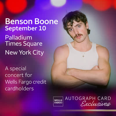 Benson Boone Autograph Card Exclusives