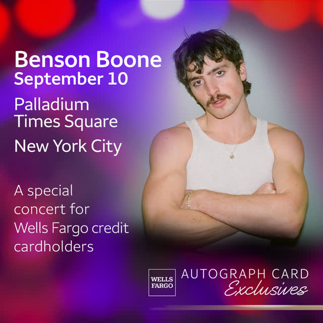 Benson Boone Autograph Card Exclusives