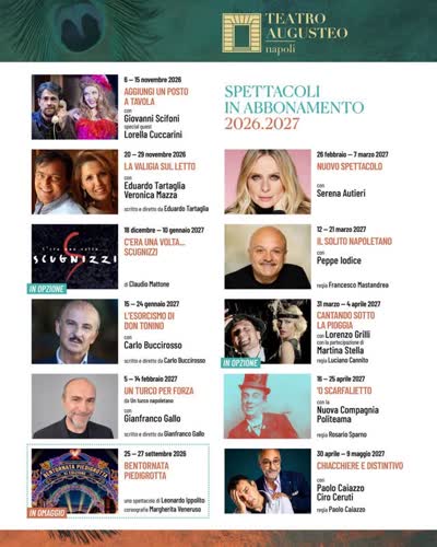 SPETTACOLI IN ABBONAMENTO 2026.2027
