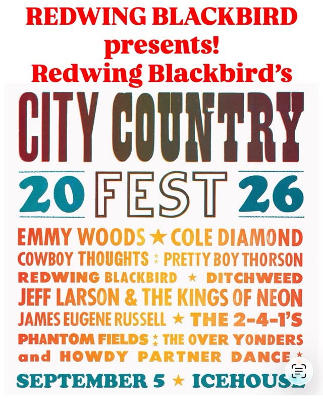 Redwing Blackbird's CITY COUNTRY 2026 FEST