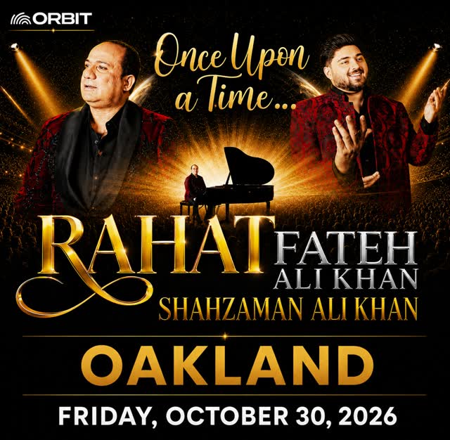 Rahat Fateh Ali Khan is coming to Oakland Arena