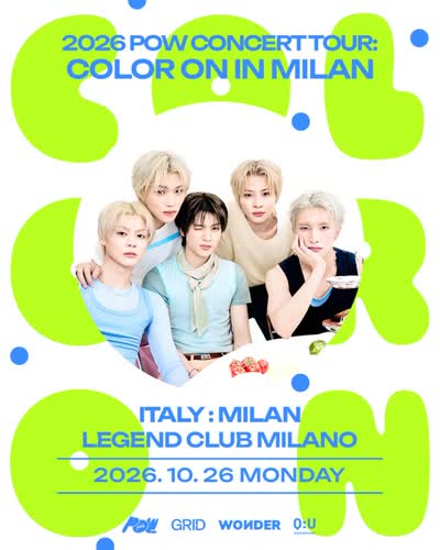 2026 POW CONCERT TOUR: COLOR ON IN MILAN