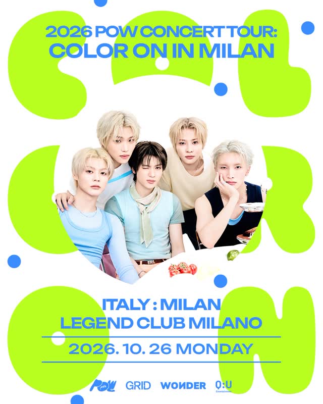 2026 POW CONCERT TOUR: COLOR ON IN MILAN
