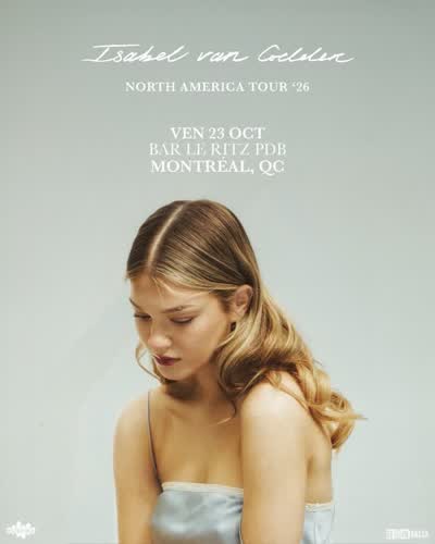 Isabel van Gelder will be performing at Bar le Ritz PDB