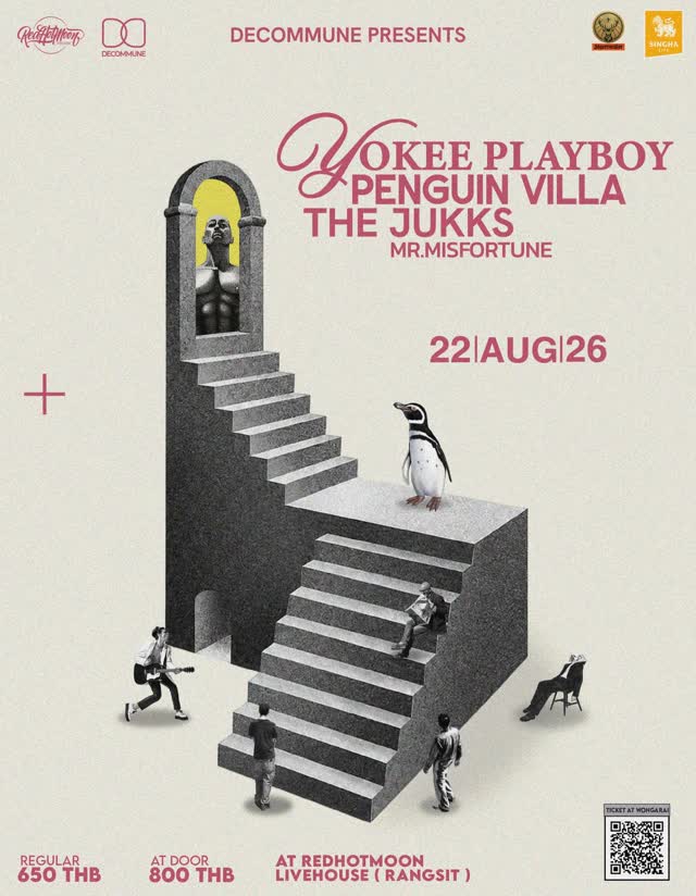 Decommune presents Yokee Playboy x The Jukks x Penguin Villa