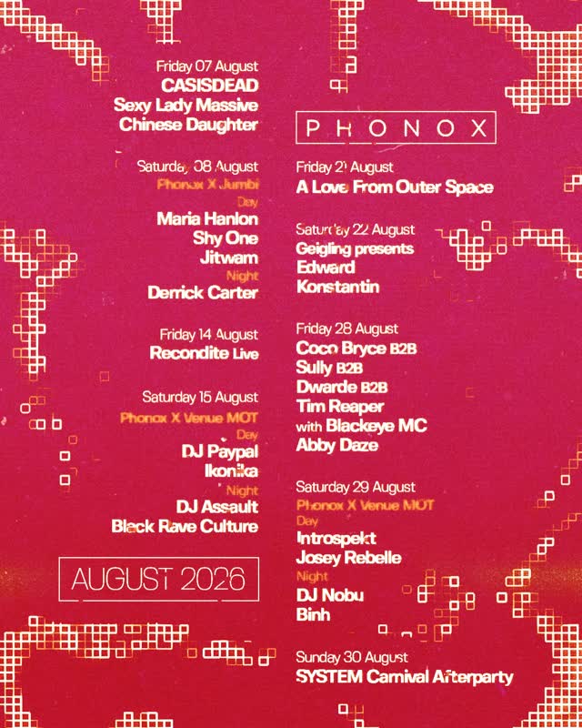 PHONOX AUGUST 2026