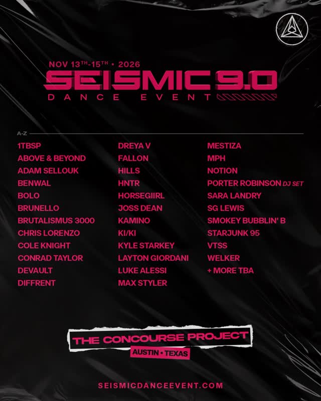 SEISMIC 9.0 DANCE EVENT