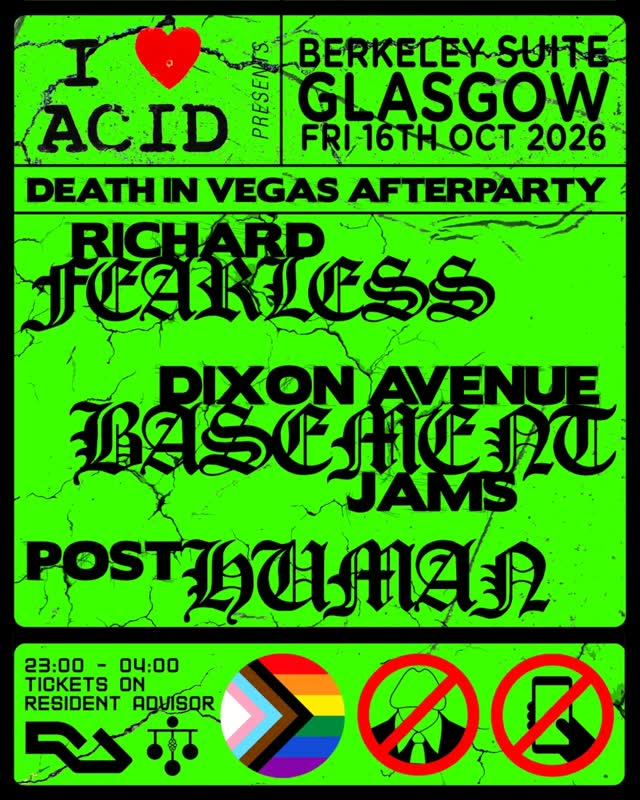 I LOVE ACID presents DEATH IN VEGAS AFTERPARTY