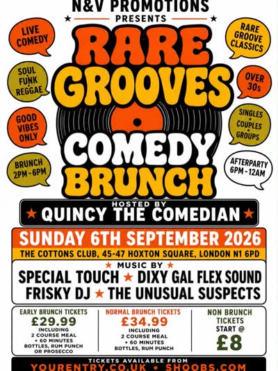 Rare Groove Comedy Brunch