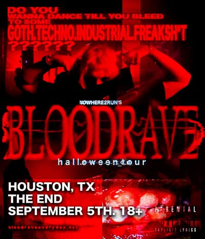 NOWHERE2RUN'S BLOODRAVE halloween tour