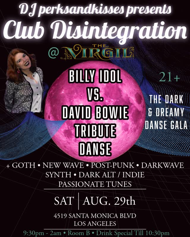 Club Disintegration: Billy Idol & David Bowie Tribute Party
