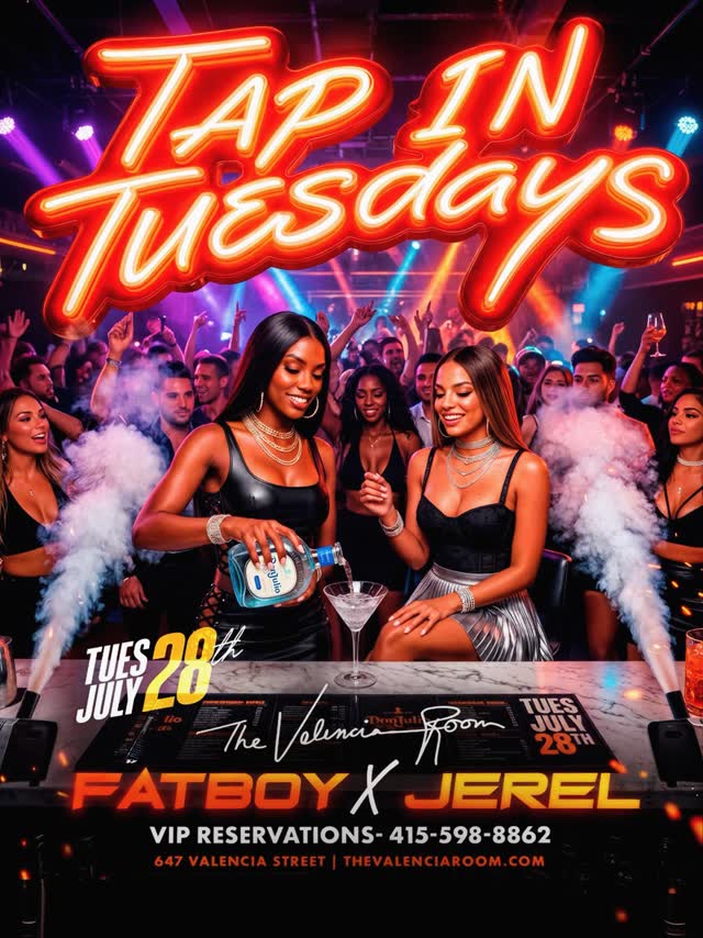 TUESDAYS HIT DIFFERENT AT THE VALENCIA ROOM