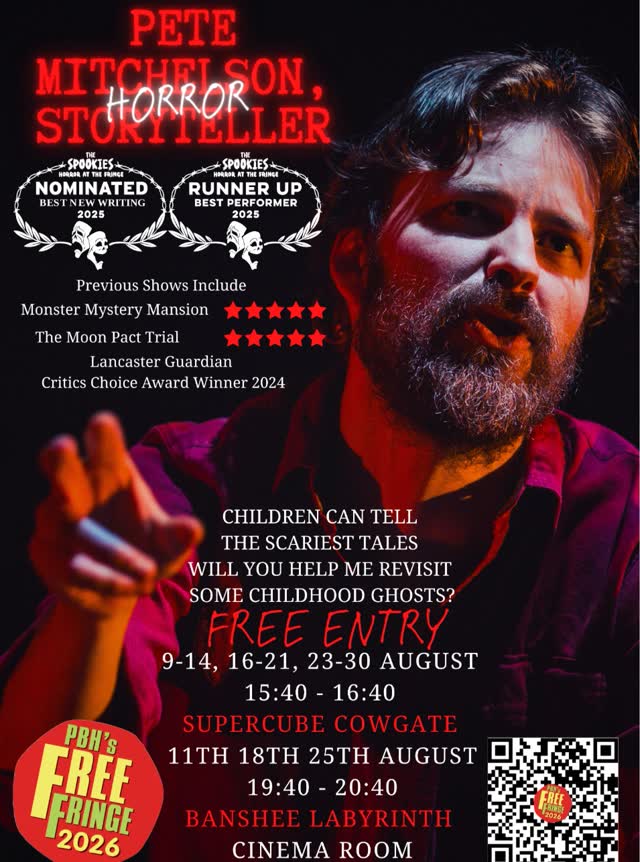 Pete Mitchelson, Horror Storyteller