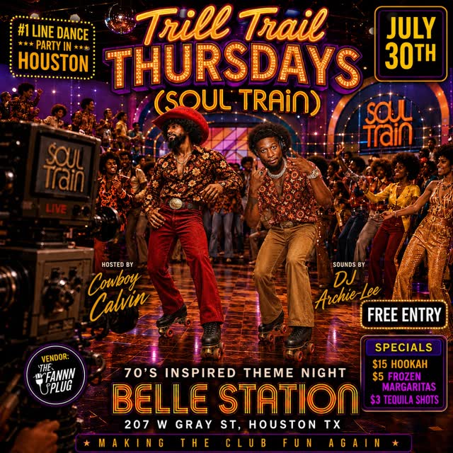 Trill Trail Thursdays presents: SOUL TRAIN!