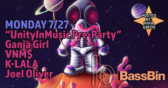 Unity in Music Festival Pre-party at BassBin