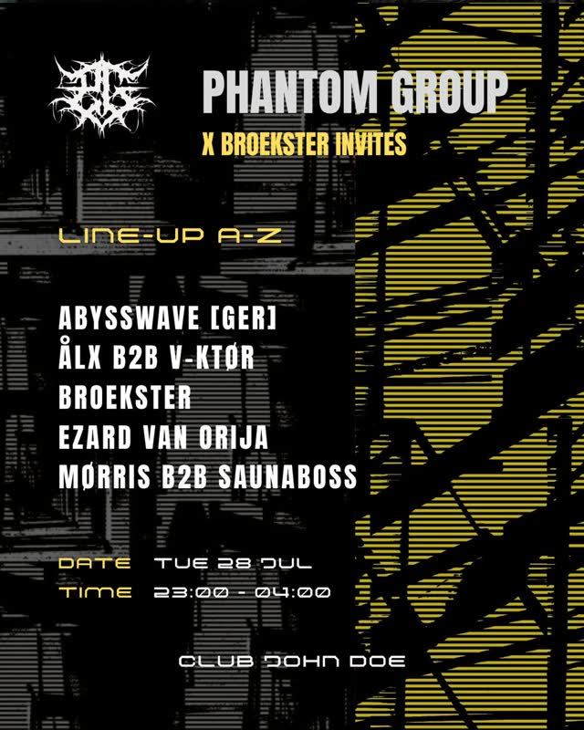 PHANTOM GROUP X BROEKSTER INVITES