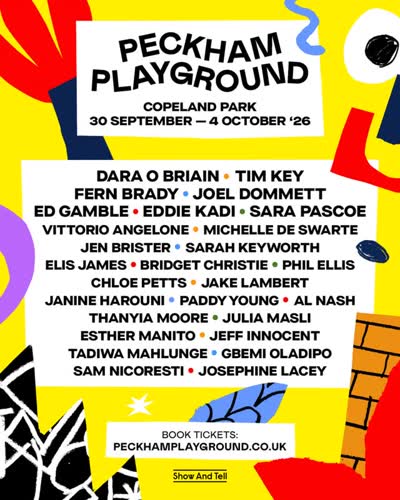 Peckham Playground lineup 2026