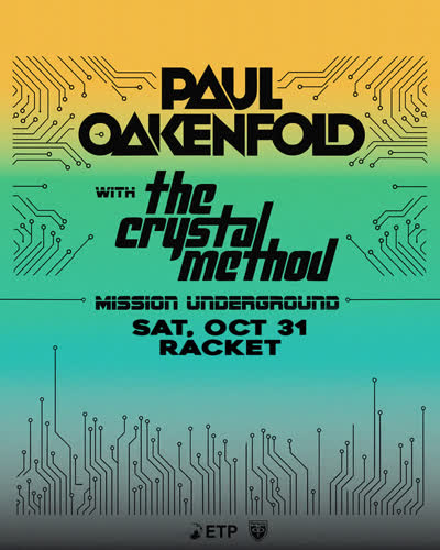 Paul Oakenfold returns to Racket on Halloween Night