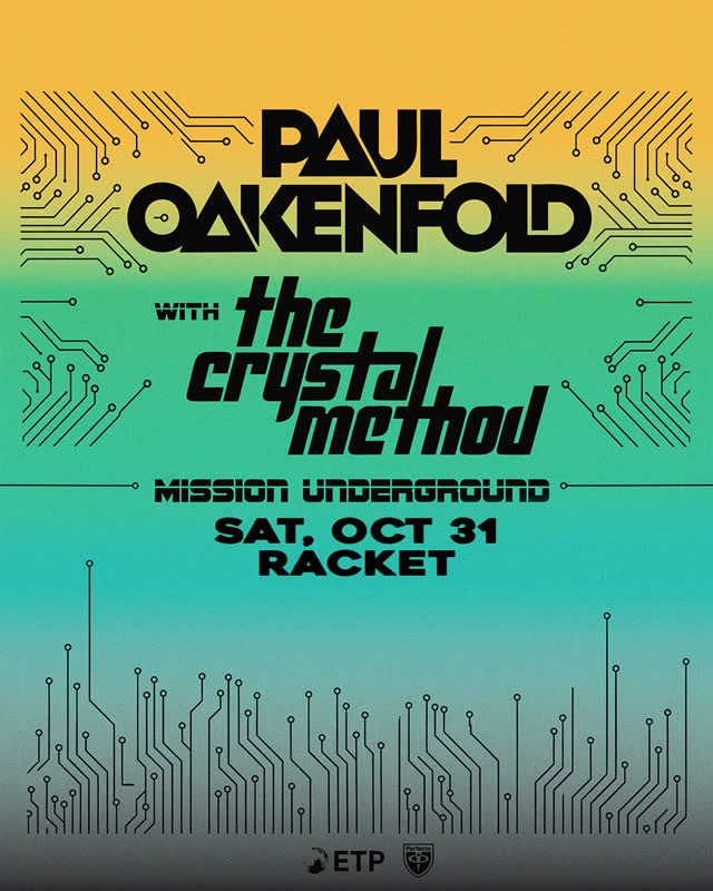 Paul Oakenfold returns to Racket on Halloween Night