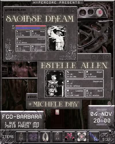 HYPERCORE presents: Saoirse Dream & Estelle Allen with support by Michele Bry