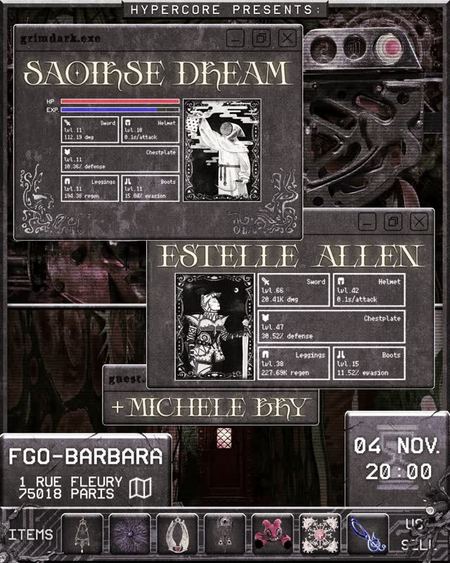 HYPERCORE presents: Saoirse Dream & Estelle Allen with support by Michele Bry
