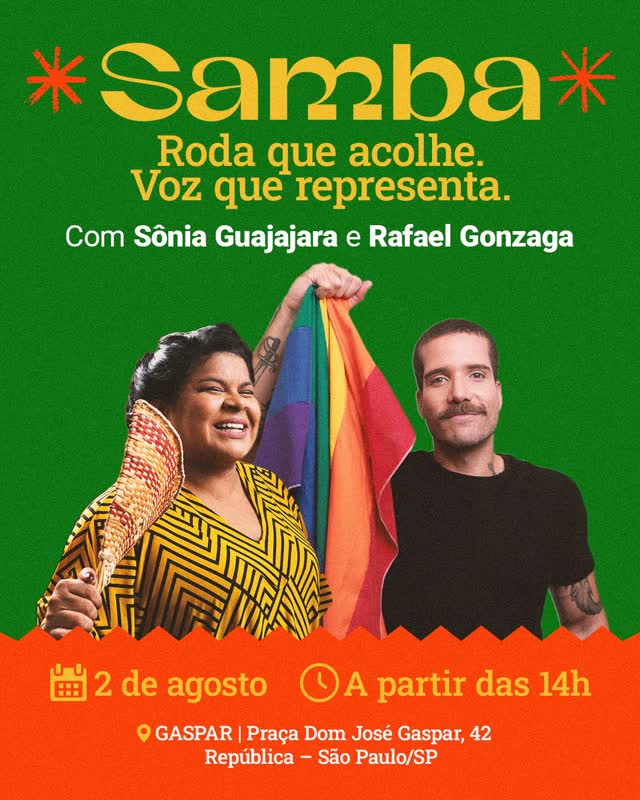 Grande roda de samba com Grupo Samba de Dandara